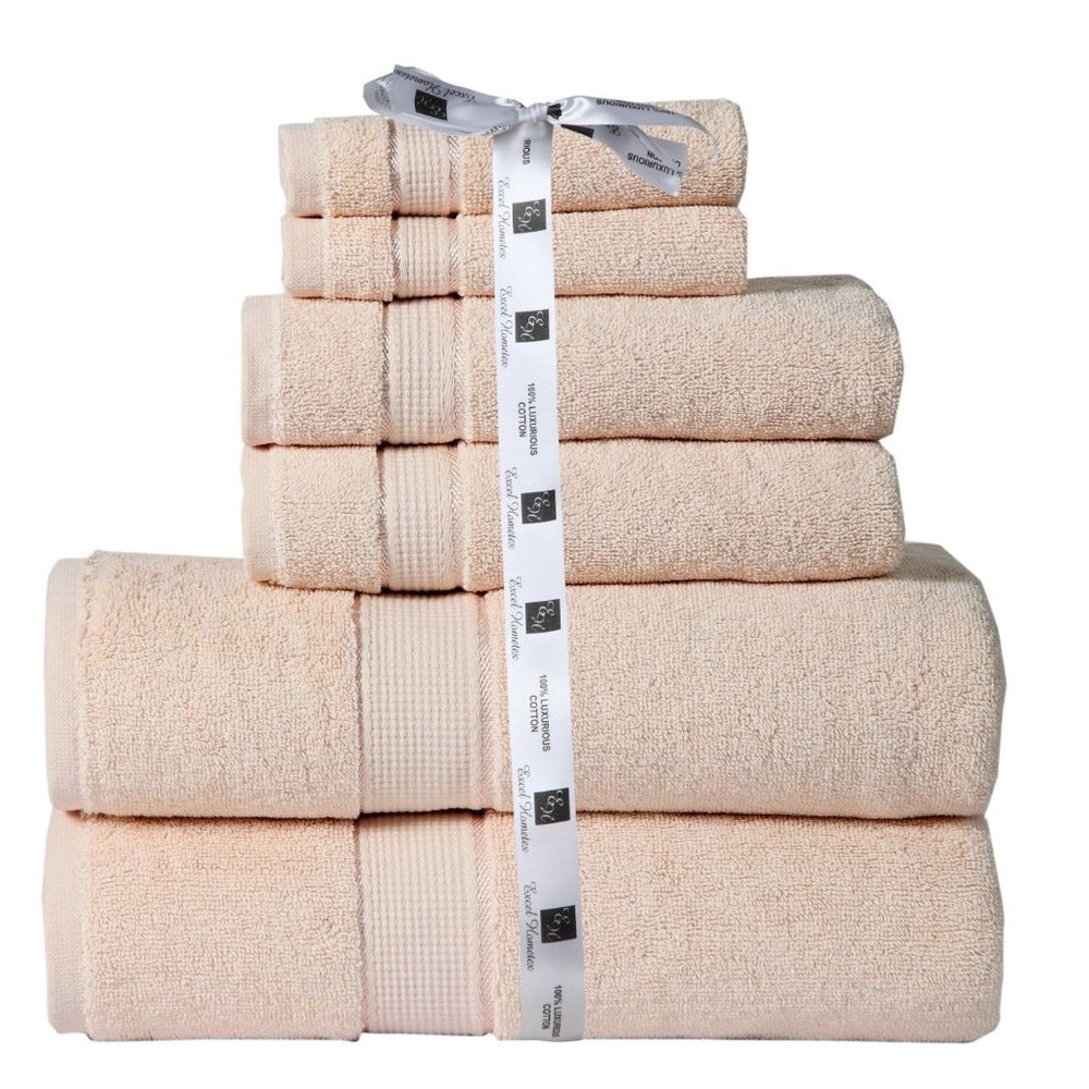 100% Cotton Bath Towels 600 GSM 6PC
